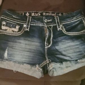 Denim shorts